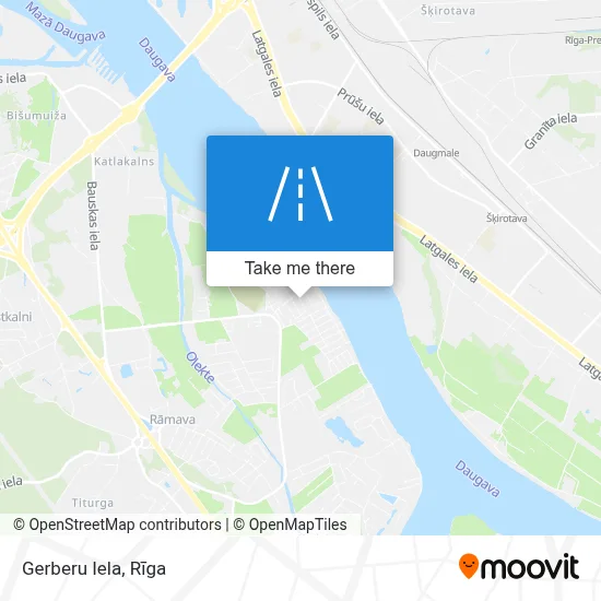 Gerberu Iela map