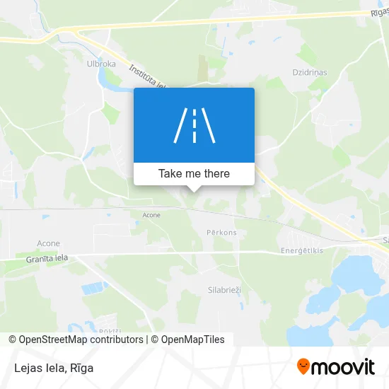 Lejas Iela map
