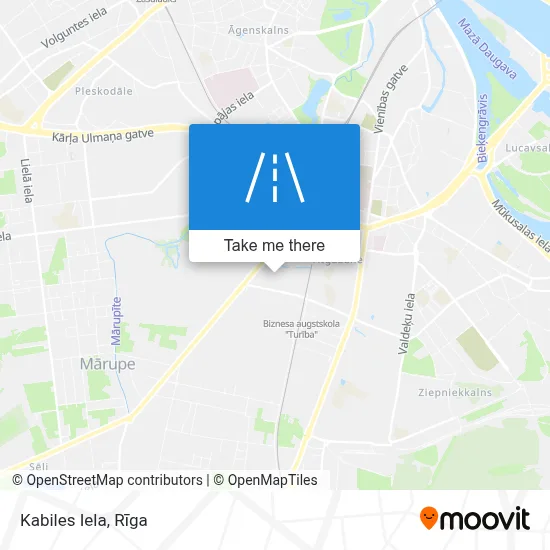 Kabiles Iela map