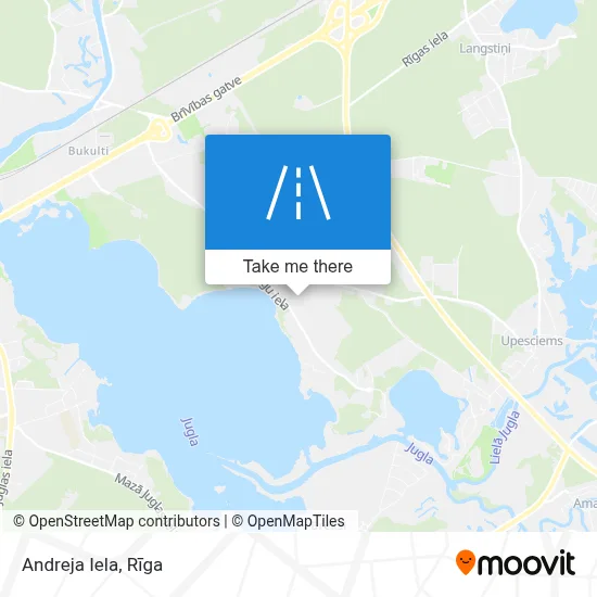 Andreja Iela map
