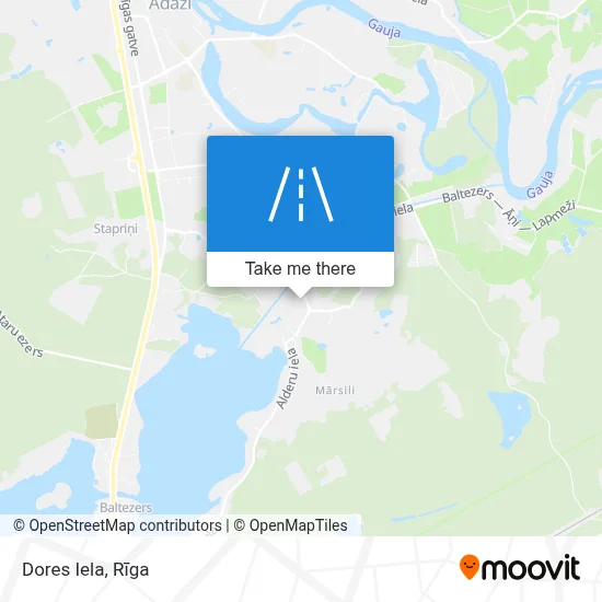 Dores Iela map