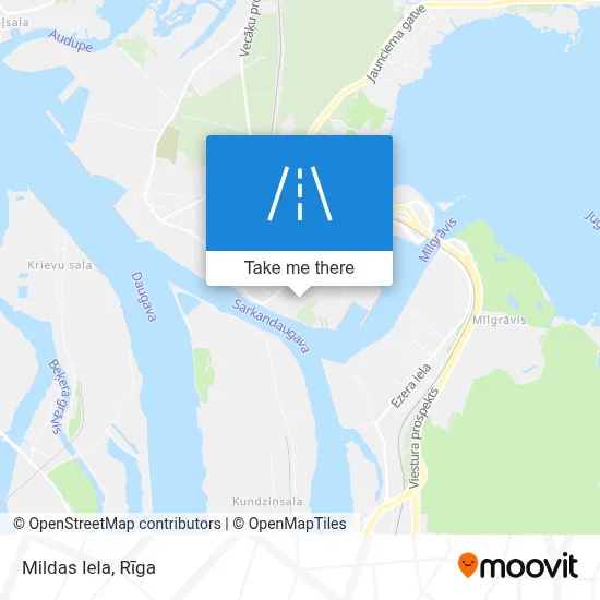 Mildas Iela map