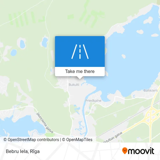Bebru Iela map
