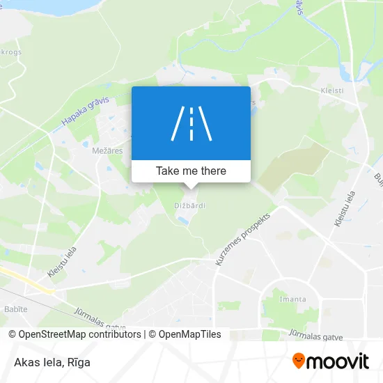 Akas Iela map