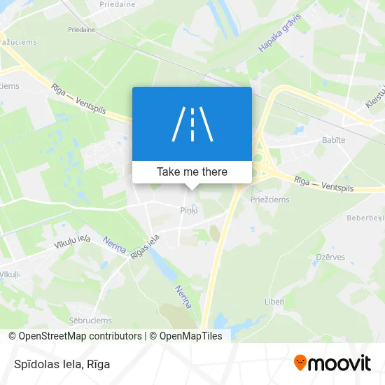 Spīdolas Iela map