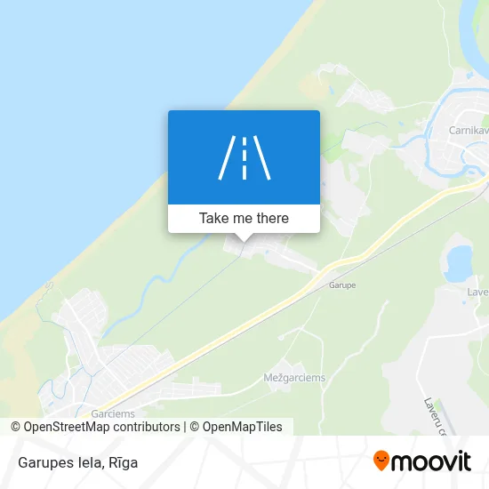 Garupes Iela map
