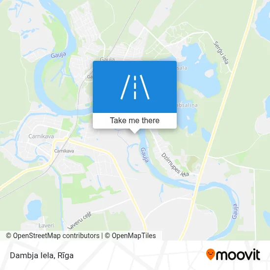 Dambja Iela map