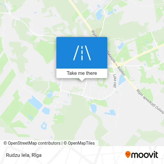 Rudzu Iela map