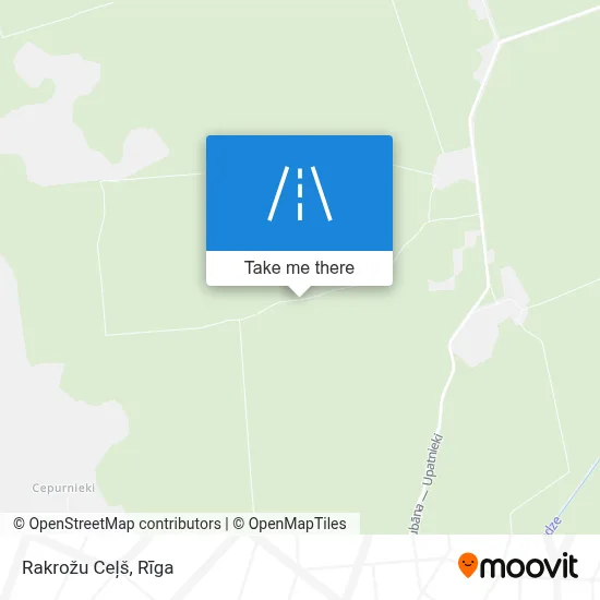 Rakrožu Ceļš map