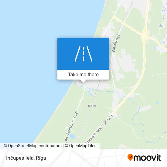 Inčupes Iela map