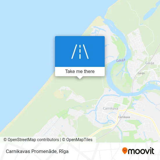 Carnikavas Promenāde map