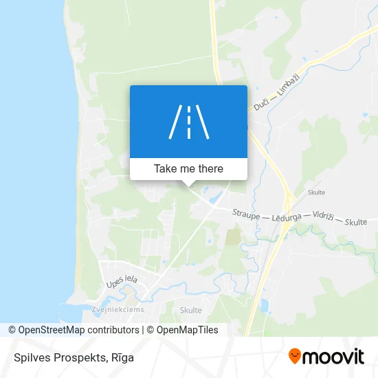 Spilves Prospekts map