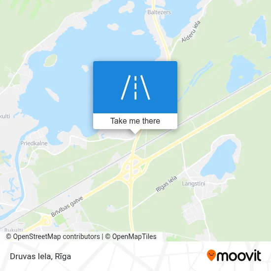 Druvas Iela map
