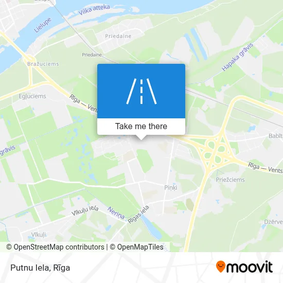 Putnu Iela map