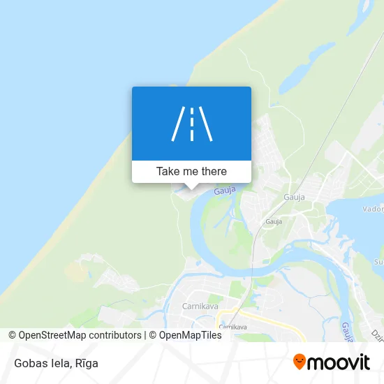 Gobas Iela map