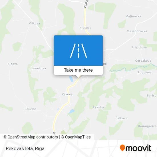 Rekovas Iela map