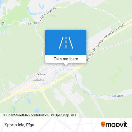 Sporta Iela map