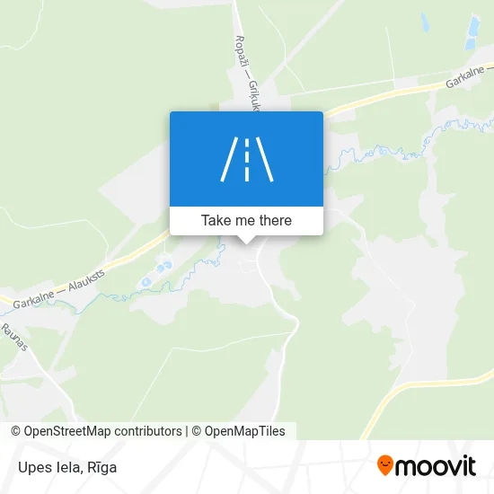 Upes Iela map