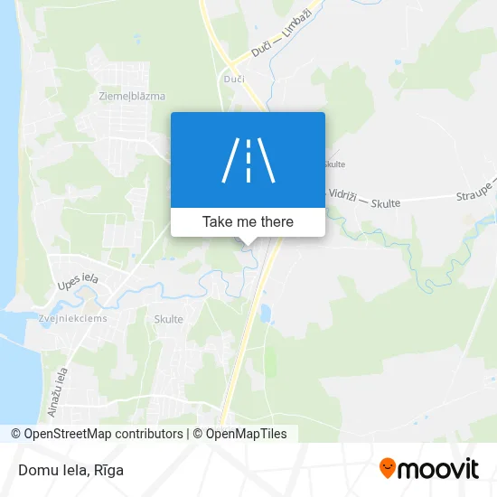 Domu Iela map
