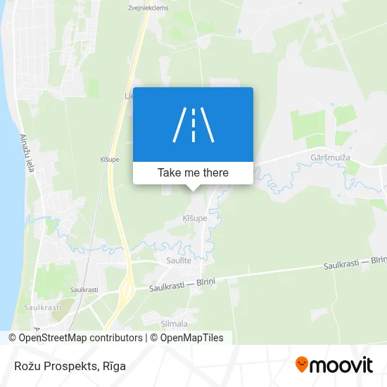 Rožu Prospekts map