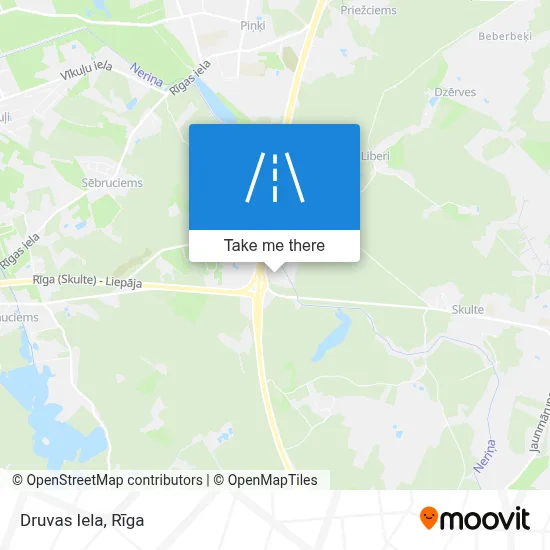 Druvas Iela map