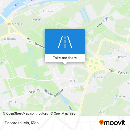 Papardes Iela map