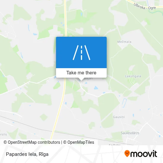 Papardes Iela map