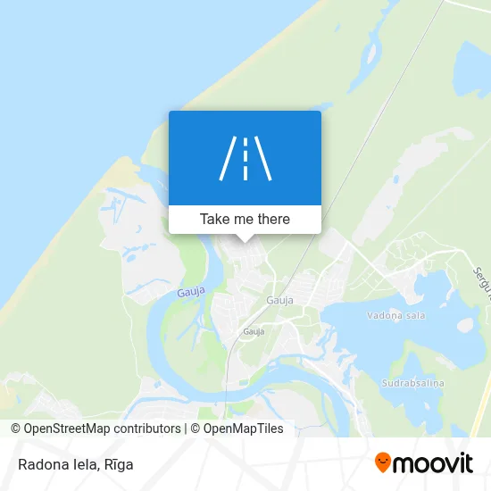 Radona Iela map