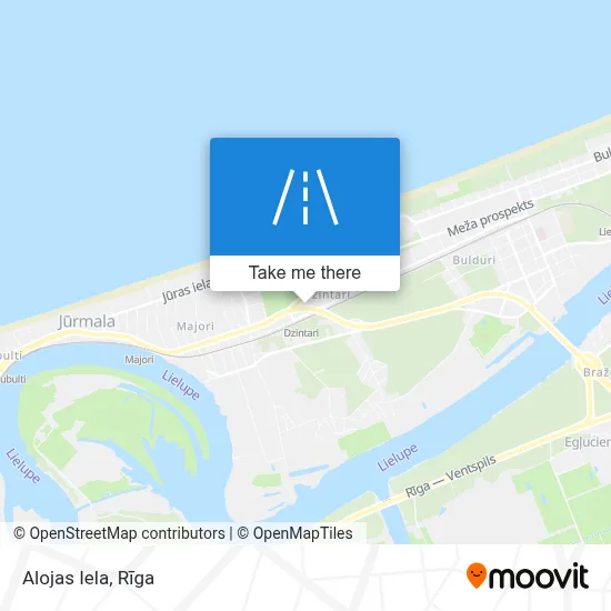 Alojas Iela map