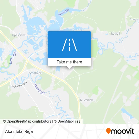 Akas Iela map