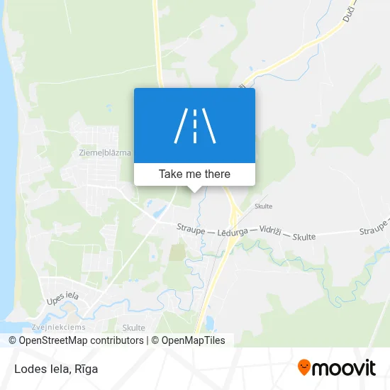 Lodes Iela map
