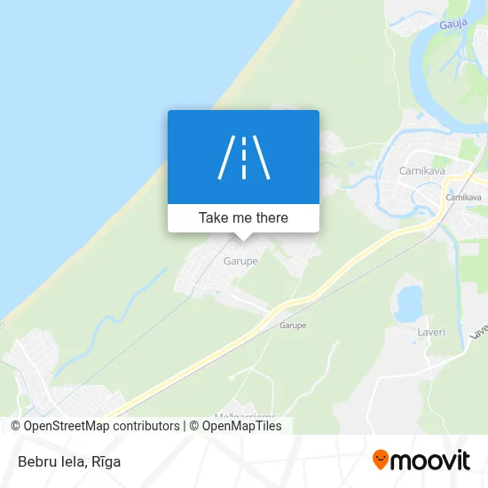 Bebru Iela map