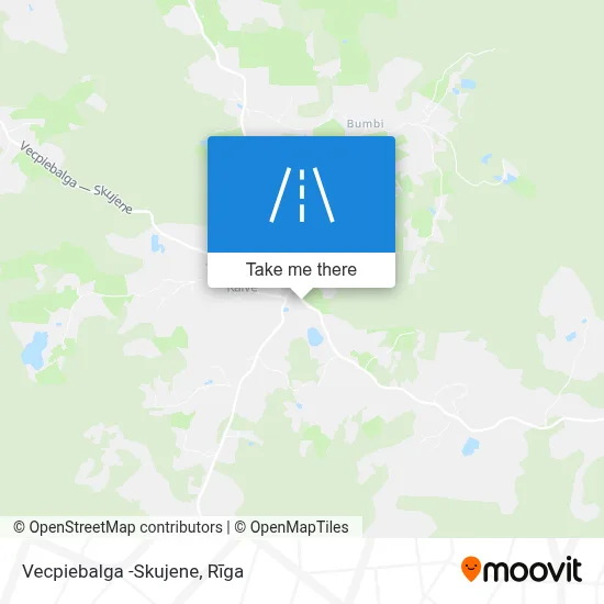 Vecpiebalga -Skujene map