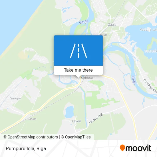 Pumpuru Iela map