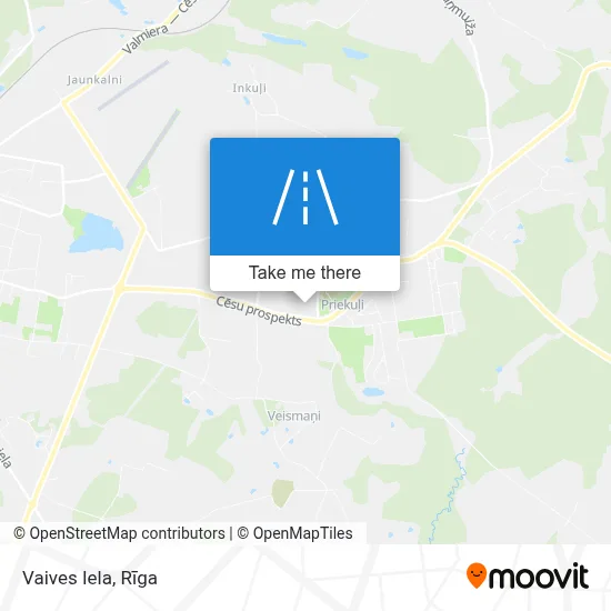 Vaives Iela map