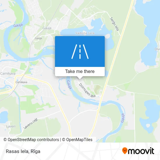 Rasas Iela map