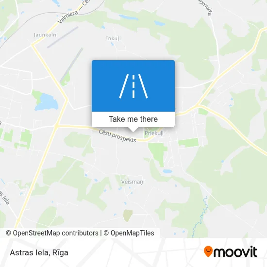 Astras Iela map