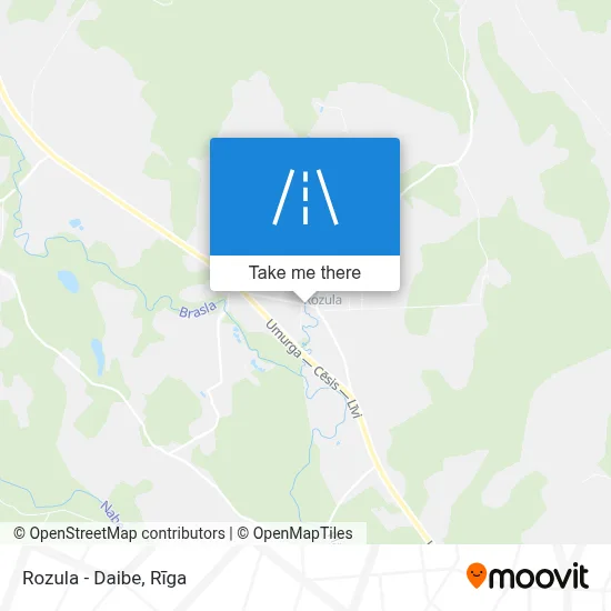 Rozula - Daibe map