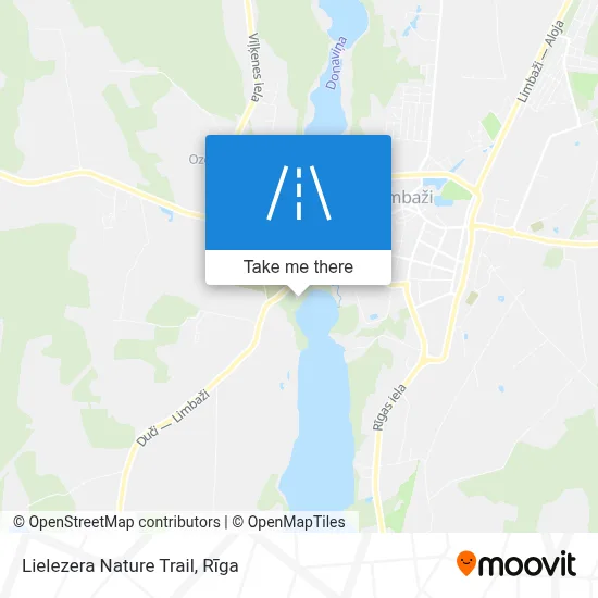 Lielezera Nature Trail map