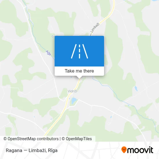 Ragana — Limbaži map