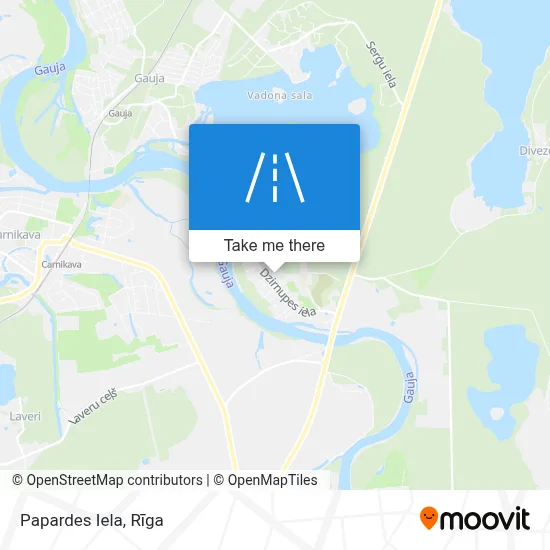 Papardes Iela map