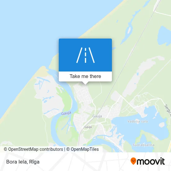Bora Iela map