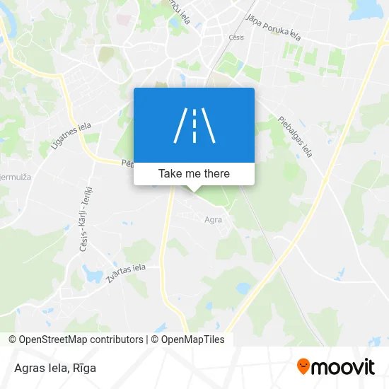 Agras Iela map
