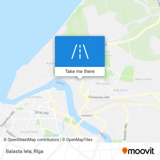 Balasta Iela map