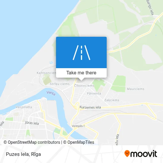 Puzes Iela map