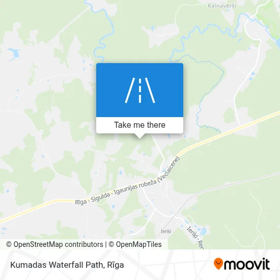 Kumadas Waterfall Path map
