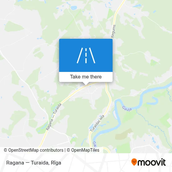 Ragana — Turaida map