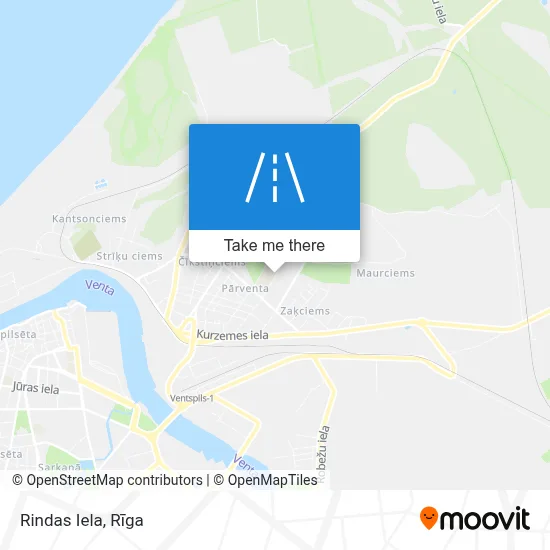 Rindas Iela map