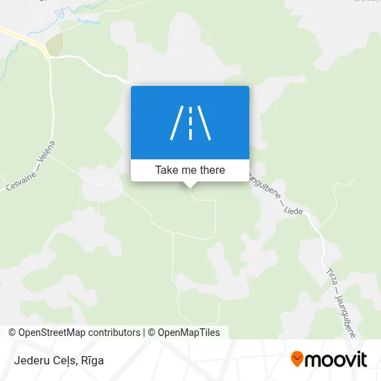 Jederu Ceļs map
