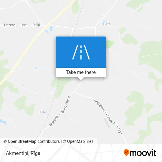 Akmentiņi map